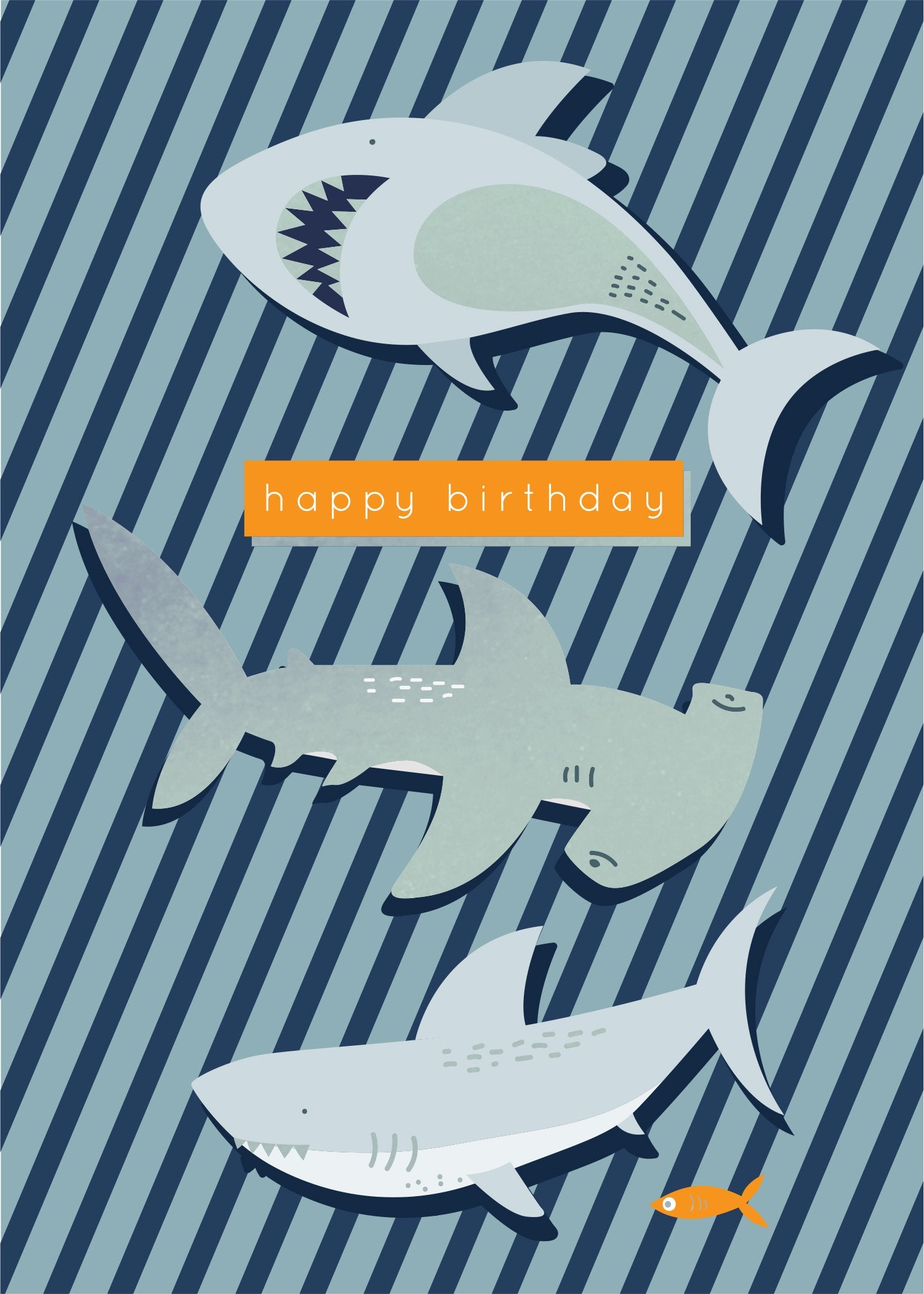 Birthday Card - Sharks